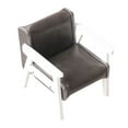 thumbnail image 3 of 1:12 Scale Miniature Sofa Simulation for Mini Room Micro Landscape Dollhouse Dark Gray Small, 3 of 8