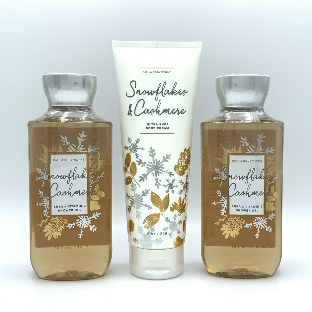 Bath and Body Works Snowflakes and Cashmere Ultra Shea Body Cream and