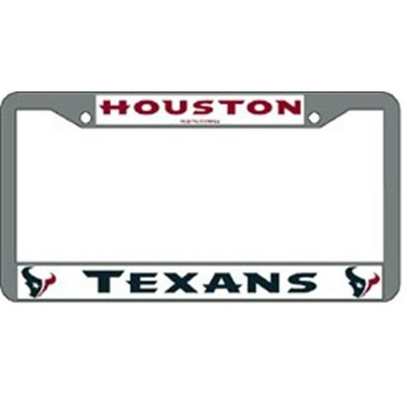 Cadre de Plaque d'Immatriculation Houston Texans Chromé