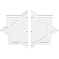 thumbnail image 2 of 28"OD x 1"ID x 15 1/2"C x 1"P Axel Architectural Grade PVC Contemporary Ceiling Medallion, Two Piece, 2 of 11