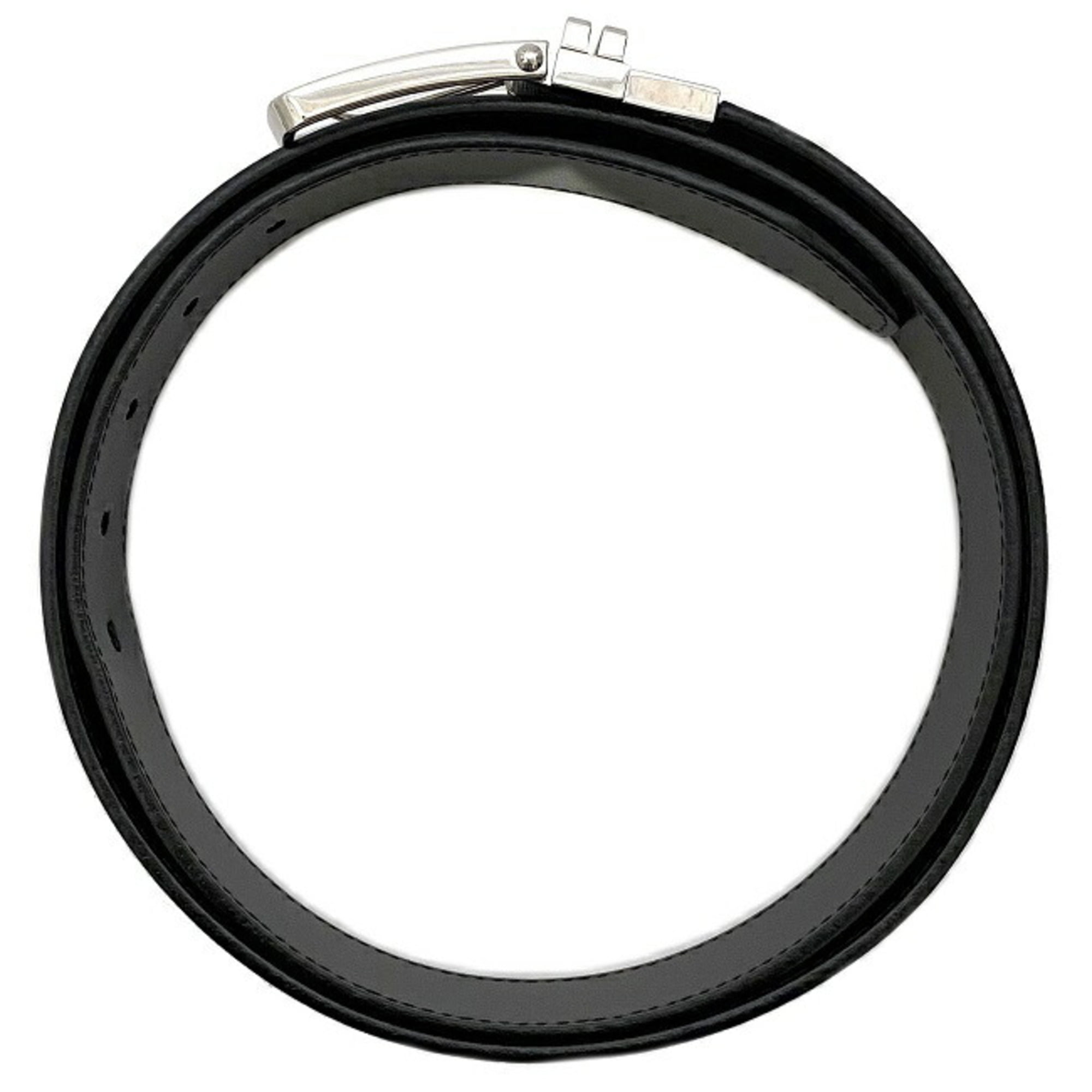 Used] LOUIS VUITTON Saint Tulle Perfo Belt Leather Black 100 M6931
