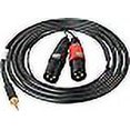 thumbnail image 2 of SESCOM Sescom SES-IPOD-XLRM06 3.5mm Mini Stereo Plug to Dual XLR-M Plugs 6 Ft, 2 of 3