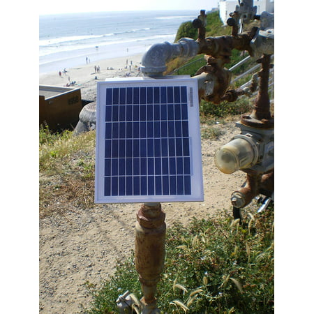 BEST 5 Watt Industrial Solar Panel Kit Includes Side of Pole Mount Regulator 36 High Efficiency
