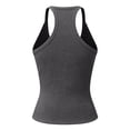 thumbnail image 3 of 1 PC Womens Summer Outfits Racerback Basic Tank V-Neck Slim Fit Ribbed Sleeveless Top Sleeveless Tops for Women, 3 of 4