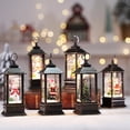 thumbnail image 2 of Christmas Decorations for Home Flame Lamp Oil Lamp Santa Claus Elk Lamp New Year Gift Small Wind Lantern Desktop Scene Layout, 2 of 5