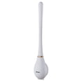 thumbnail image 1 of Cepillo de cerdas de mango largo, cepillo moderno de cabeza plana para WC, sin perforaciones, para el baño del hogar, 1 of 8