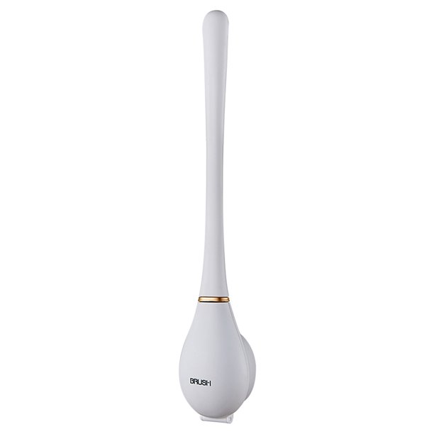 Cepillo de cerdas moderno Cepillo de inodoro de silicona flexible sin perforaciones para el baño del hogar