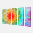 thumbnail image 2 of Pétales Fractals Rouges Pissenlit - Impression sur Toile Florale, 2 of 3