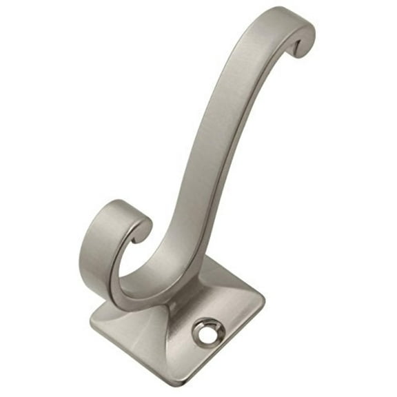 Hickory Hardware P25024-SN Satin Nickel Double Coat Hook