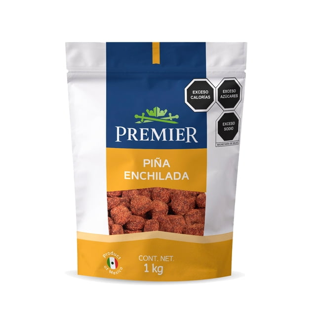 Piña Enchilada GRUPO PREMIER 1kg 100% Natural Snacks Saludables