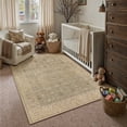 thumbnail image 4 of BERTHMEER 3'x5' Small Washable Area Rugs for Bathroom Bedroom Entryway Kitchen Rugs Non Slip Vintage Traditional Office Oriental Distressed Throw Rugs,Golden Brown, 4 of 4