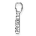 thumbnail image 2 of 14KW Small Initial H Diamond Pendant, 2 of 3