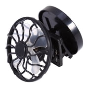 FAGINEY Solar Fan, Electric Mini Clip-on Solar Fan Air Conditioner Cooling Cell Fan Travel Camping Hiking Cooling