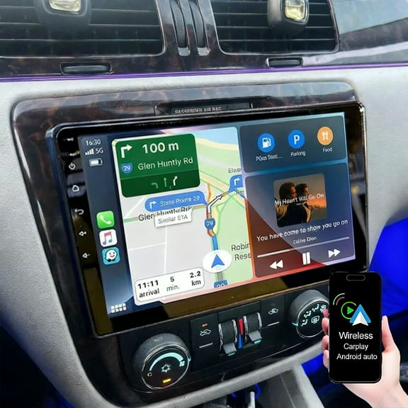 Eforcase Car Stereo Radio for Chevy Impala 2006-2013, Android 15 10.1" IPS Touch Screen Car Radio Build-in GPS Wireless CarPlay/Android Auto, Backup Camera/DSP/SWC/Bluetooth/FM