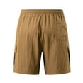 thumbnail image 3 of Aofany Cargo Shorts for Men, 2025 Summer Casual Elastic Waist Drawstring Bermuda Shorts Loose Fit Knee Length Shorts with Multi Pockets, 3 of 5