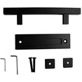 thumbnail image 5 of Steel Sliding Door Handle Sliding Barn Door Handle - Single Square Handle - Black, 5 of 5