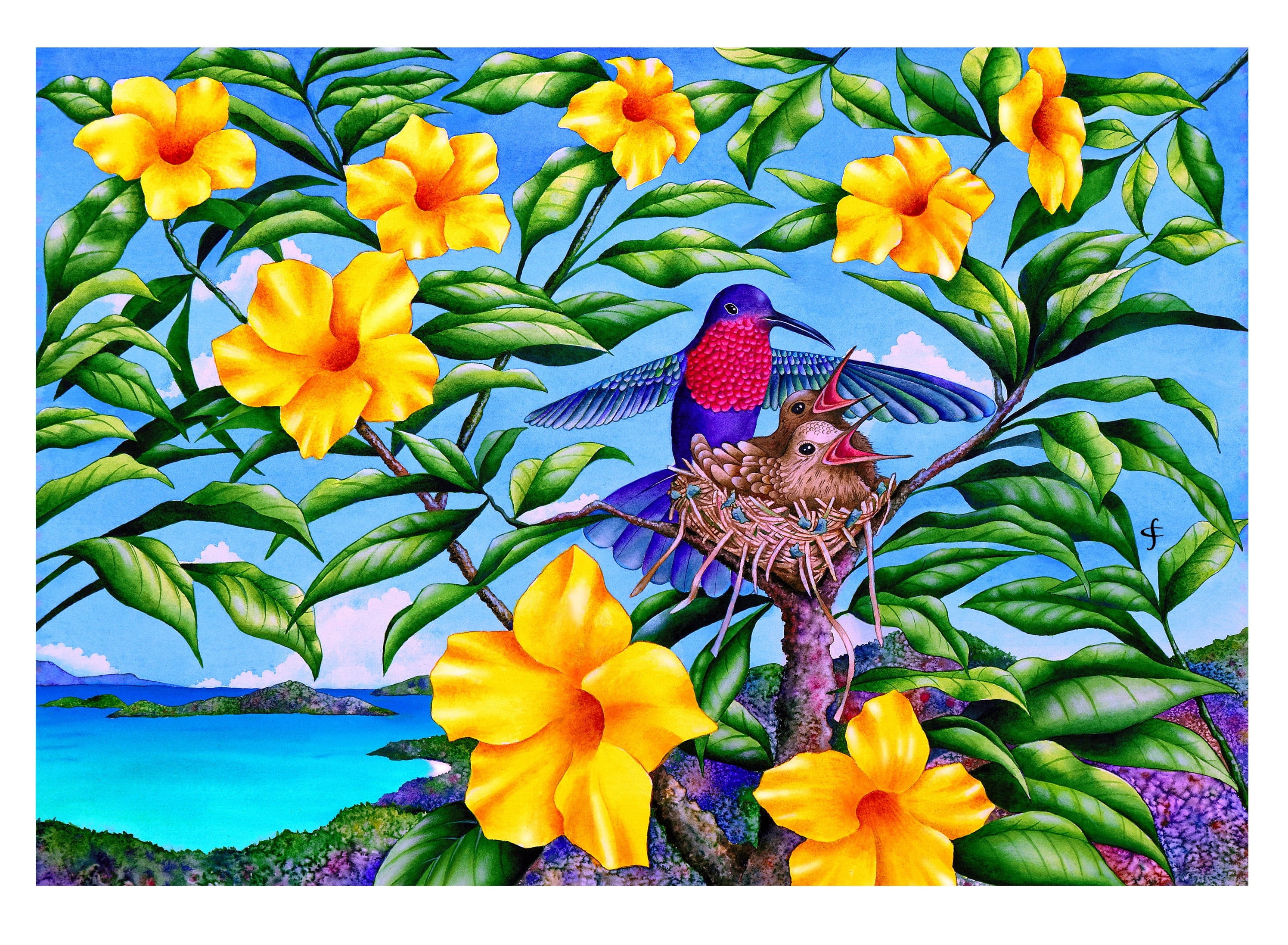Wuundentoy Gold Edition 'Nest in Paradise' 300 Pieces Jigsaw Puzzle