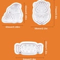 thumbnail image 3 of Cateissary Molde de primavera de Navidad de 3 piezas, molde para pastel de galletas, manualidades en relieve de Navidad, herramienta para hornear, troquel Herramientas y accesorios para hornear Tipo B, 3 of 6