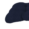 thumbnail image 2 of Jordan Manufacturing 3-Piece Rave Indigo Blue Solid Tufted Outdoor Cushion Set with 1 Wicker Bench Cushion and 2 Wicker Seat Cushions, 2 of 8