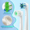 thumbnail image 3 of czcpp-8 Pack Replacement Toothbrush Heads Compatible with Oral B Braun,Professional Electric Toothbrush Heads for Oral B Replacement Heads Refill Pro 500/1000/1500/2000/3000/3757/5000/7000, 3 of 4