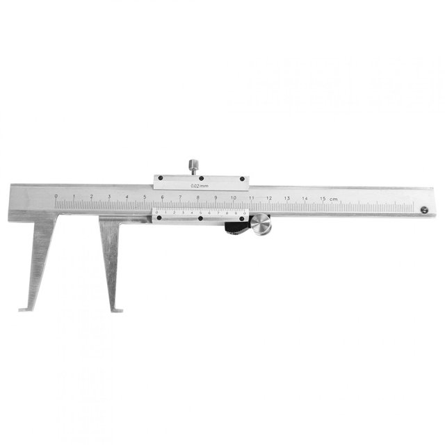 80mm Vernier Caliper Caliper Ruler Measuring Tool Steel Ruler Portable Inside Groove Vernier Caliper 0-150mm Caliper Ruler