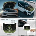 thumbnail image 4 of Yuyamidu Skull Car Hood Cover Green Leaf Auto Rearview Protection Cover 3 Pack Vehicle Front Hood Cover for Car Side Mirror Covers St. Patrick's Day Car Exterior Accessories, 4 of 7