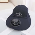 thumbnail image 3 of Shadoumai Solar Rechargeable Peaked Cap, Solar-Powered Baseball Cap with Built-in Fan, USB Rechargeable Outdoor Sun Visor Hat, 3 of 3