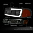 thumbnail image 6 of DNA Motoring For 99-07 GMC Sierra Yukon XL 4pcs Bumper Parking Headlight Lamps Smoked/Amber, 6 of 6