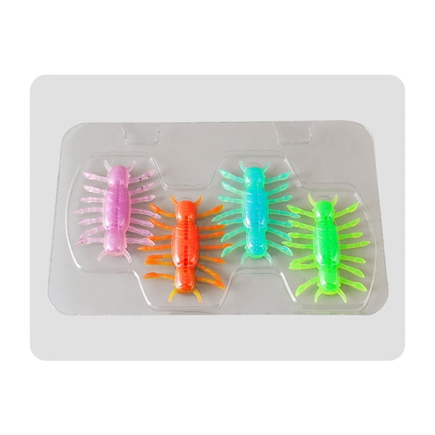 Cebos Artificiales LOS PESCA SOFT 4 PCS 4cm 2G TPE para La Carpa Lubina Pescada