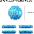 thumbnail image 4 of ACDANC 20Pcs Pet Hair Remover for Laundry,Reusable Lint Catcher for Washing Machine,Effective Cat Dog Laundry Pet Hair Catcher for Clothes,Sheets,Towels,Fleece Blankets,They Don’T Damage Fabric, 4 of 7