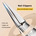 thumbnail image 4 of CNKOO Ergonomic Stainless Steel Nail Clipper Set | Built-in Spring Toenail Clippers | Splash-Proof Design | Suitable for Ingrown Thick Nails | Professional Pedicure Manicure Tool Kit, 4 of 6