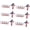 6pcs, variant on BARMOTU Blessed Jesus Edition Cross Emblem Metal Badge, Raised Letter 3D Chrome Christian American Flag Car Emblem for Truck SUV, Christian car Accessories