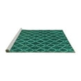 thumbnail image 2 of Ahgly Company Machine Washable Indoor Rectangle Abstract Turquoise Blue Contemporary Area Rugs, 5' x 8', 2 of 4