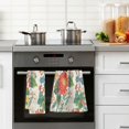 thumbnail image 4 of Yayeee 100% Cotton Hand Towels for Bathroom 16" x 28" Soft Absorbent Kitchen Towel, Colorful Flowers Pattern, 4 of 7