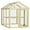 Beige, variant on Resenkos Rabbit Hutch, Duck Cage Hutch,Chicken Coop,Wooden Chicken Run, Combinable Design with Perches,Nature Wood