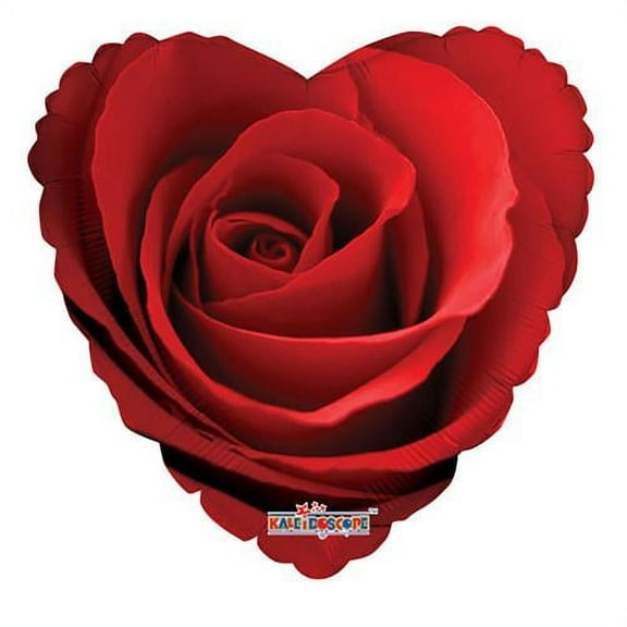 LOONBALLOON Flowers Balloons, 18″ CLASSIC ROSE HEART