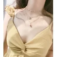 thumbnail image 1 of New Fashion Silver Color Double Layer Star Moon Necklace for Women Charm Delicate Zircon Stainless Steel Choker Chain Jewelry, 1 of 5