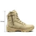 thumbnail image 2 of NORTIV 8 Men's Military Tactical Work Boots Side Zipper Leather Motorcycle Combat Boots, 2 of 6