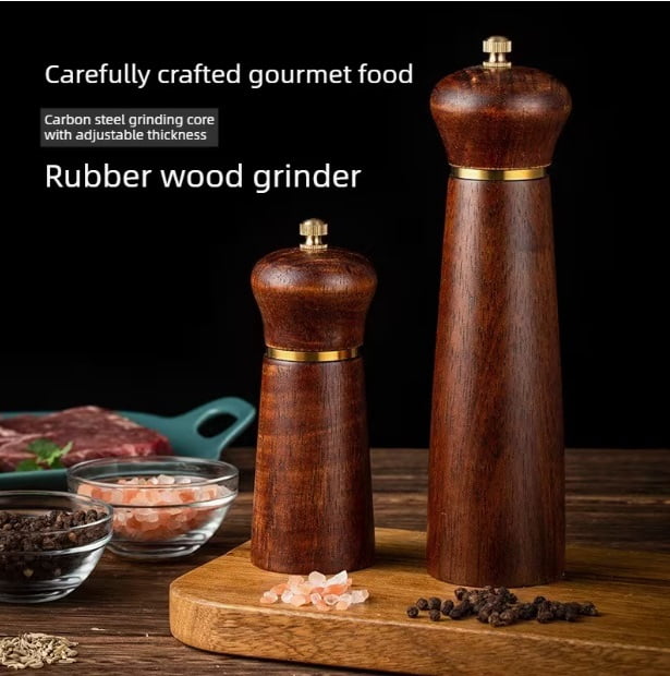 Manual Pepper Grinder - Glass Spice Jar for Home Use - Perfect for Black Pepper, Sea Salt, and Szechuan Peppercorns