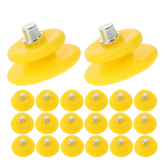 PENIKOKO 60Pcs Steel Shoe Studs Yellow Replacement Anti Slip Traction Spikes for Ice Boots