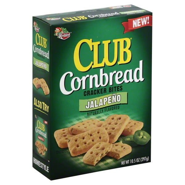 Keebler Club Jalapeno Cornbread Cracker Bites, 10.5 Oz.