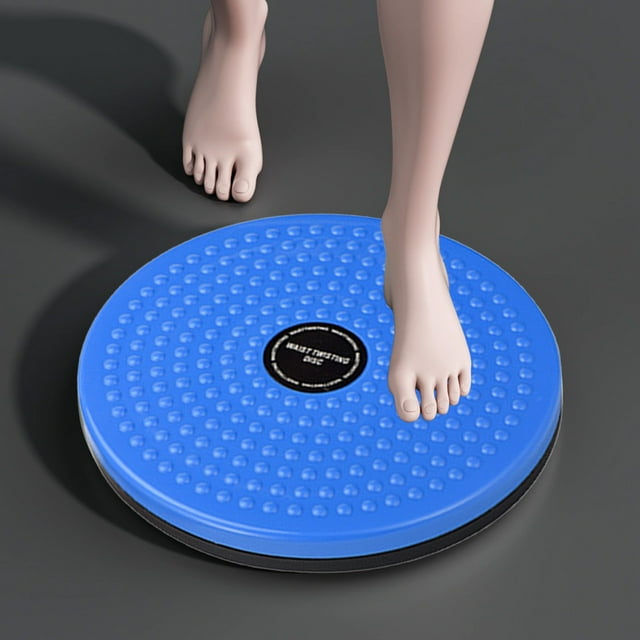 Meitianfacai Waist Twisting Disc Fitness Equipment for Core Workout Battery-Free Mechanical Self-Control Home Exercise Device with Anti-Slip Surface (Blue)