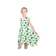 thumbnail image 2 of Girls Dress Green Clover St Patrick Hanky Hem Festive Party Spring Summer 10 Years, 2 of 6