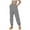 a-Grey28366, variant on VNKIDY Women's Casual Pants Solid Color Loose Fit Cargo Sweatpants Elastic Waisted Drawstring Trousers With Multiple Pockets For Streetwear Casual Style Stylish Pants