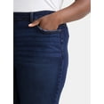 thumbnail image 4 of Terra & Sky Women's Plus Size Bootcut High Rise Jeans, Available in Short and Regular Inseams, 4 of 5