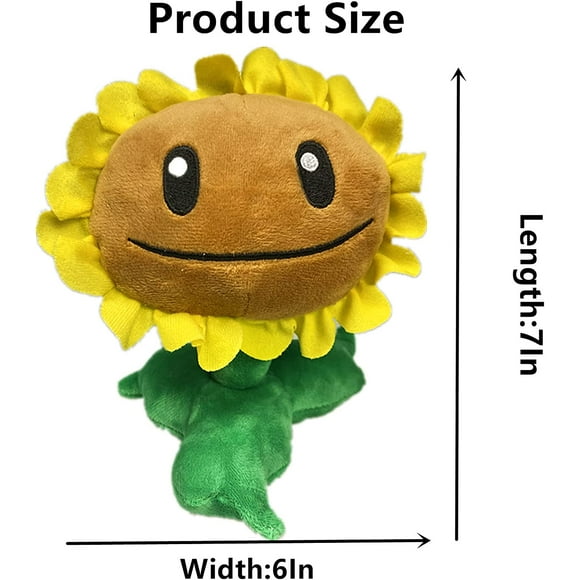 Jinsinto 1 PCS Plants VS Zombies Plush Toys Sunflower Stuffed Soft Figure Doll New