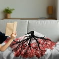 thumbnail image 3 of Modern Soft Flannel Fleece Blanket, Eco Environment Themed Human Lung Shaped Floral Tree Healthy Lifestyle Nature Print, Cozy Plush for Indoor and Outdoor Use, 60" x 80", Red Brown, by Ambesonne, 3 of 5