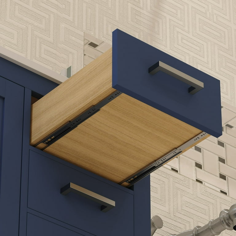 Ayna Decors Rooh 36 Inch Navy Blue Bathroom Vanity Cabinet