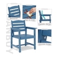 thumbnail image 3 of Okeysen 1 Outdoor Plywood Dining Arm Chairs - Set of 2, Blue, 3 of 11