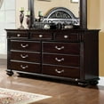 thumbnail image 3 of Furniture of America Damos Solid Wood 9-Drawer Dresser in Dark Walnut, 3 of 5